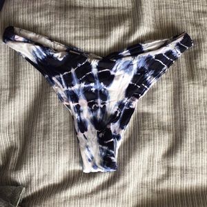 Tie dye cheeky bikini bottoms